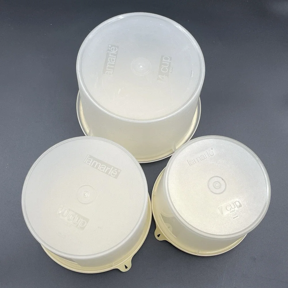 Lamaré Canister Set 7 10 14 Cup Kitchen Storage Containers w Lids Lot 3